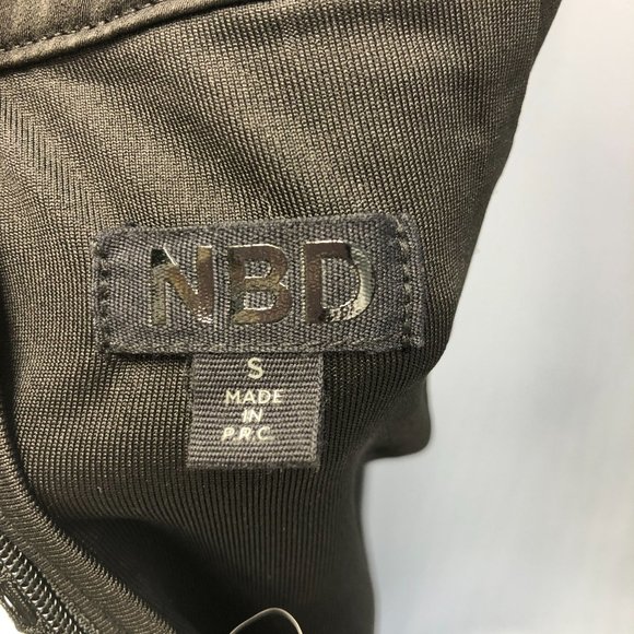 NBD Sabrina Small Black Sheer Mesh Net Sexy Romper Dress Revolve.com - Picture 11 of 16